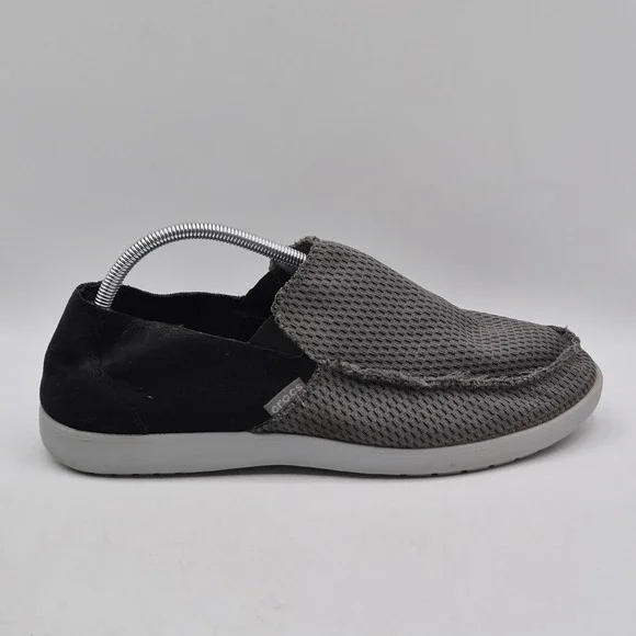 Crocs Shoes Mens Size 11 Gray Mesh Slip On Loafers Casual Lightweight Comfort - Picture 4 of 10